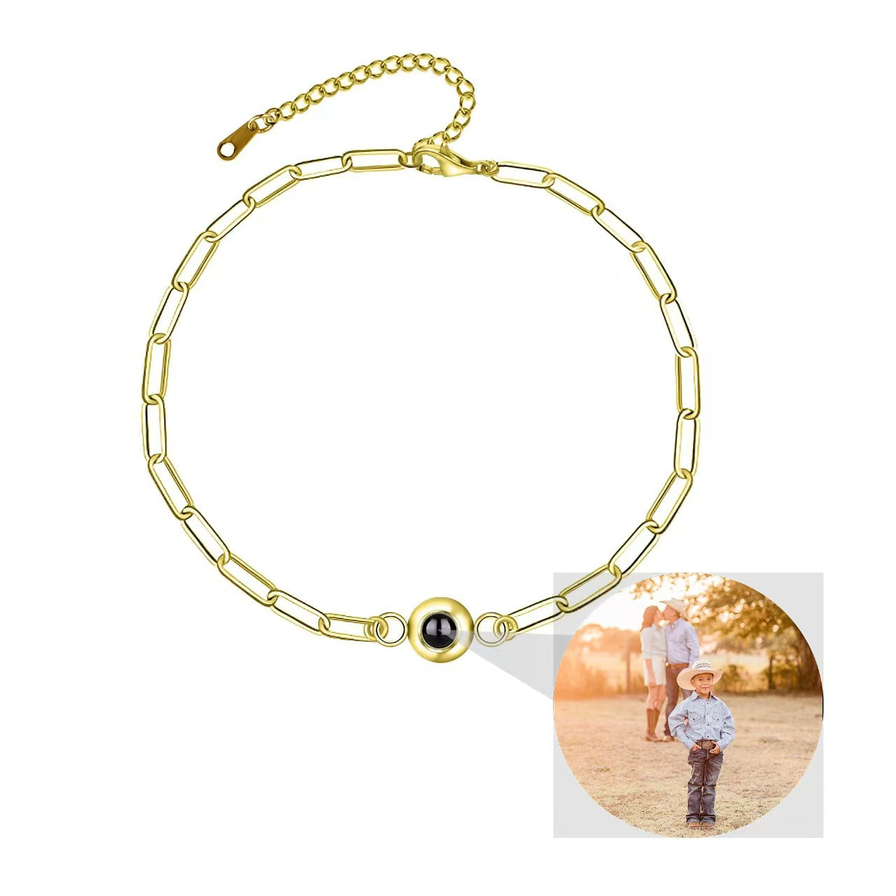 New Retractable Micro-carved Nano Projection Bracelet 100 Languages I Love You Simple