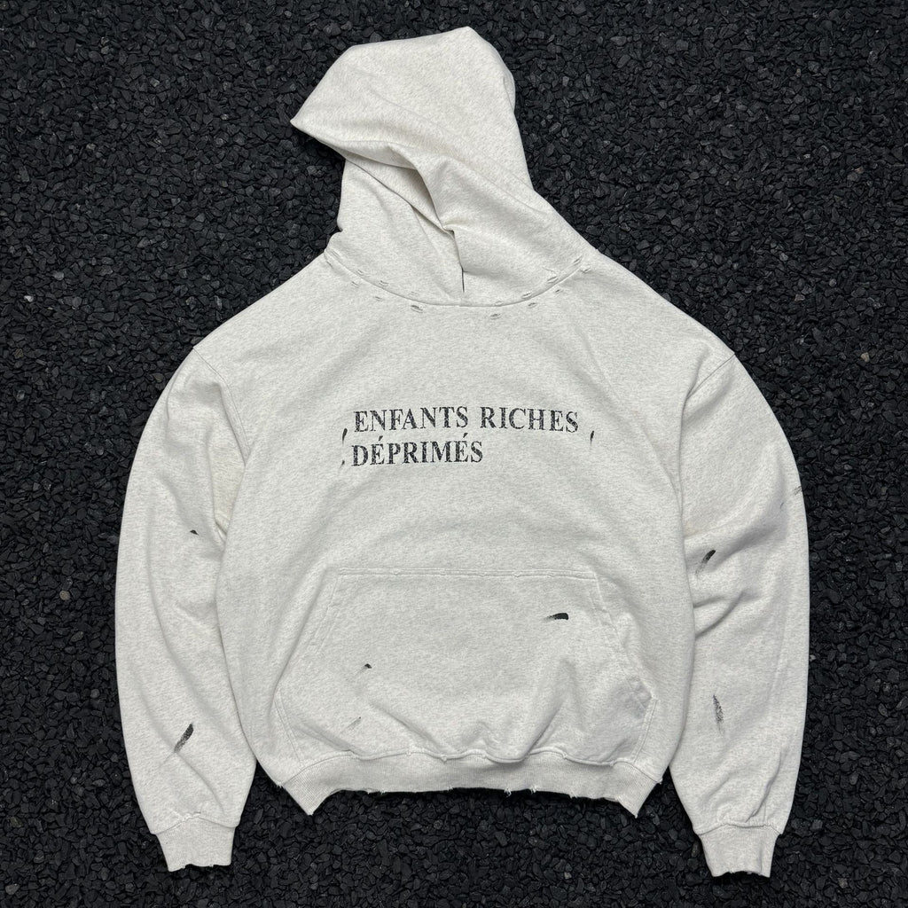 High Street Hooded Sweatshirts For Men And Women, Loose Couple Jackets, Embroidered Trendy Basic Popular Hip-hop Distressed Jackets