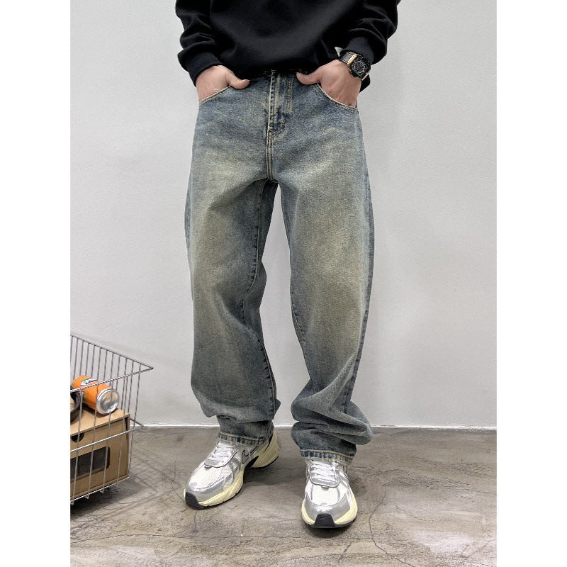 Jeans Men's Autumn New Loose Straight Leg Pants