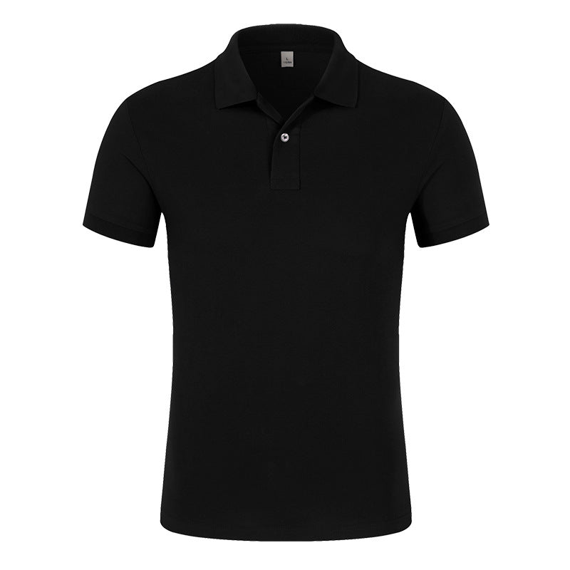 Men's Piqué Cotton Polo Shirt Men's Summer Men's T-shirt Solid Color Short-sleeved T-shirt