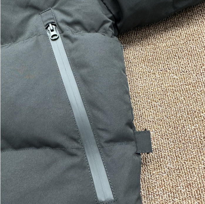 Trapstar Winter New All Black Label Letter Cotton-padded Jacket Cotton-padded Clothes Simple Trendy Brand Couple's Casual All-match Jacket