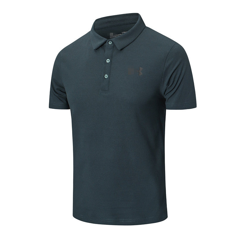 An Brand Foreign Trade Summer New Men's Short-sleeved Polo Shirt High-end Lapel T-shirt Slim Half-sleeved Coach Overalls