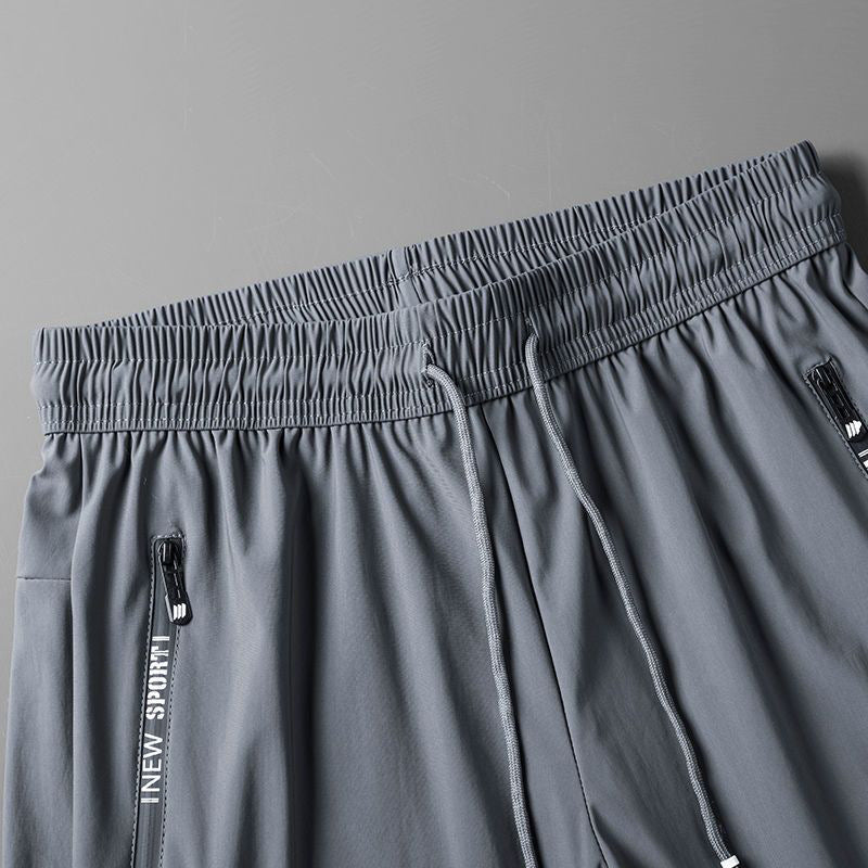 High-end Ice Silk Pants Men&amp;amp;#039;s Elastic Casual Pants Men&amp;amp;#039;s Summer