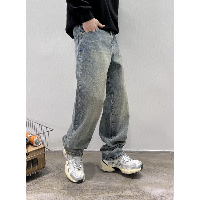 Jeans Men's Autumn New Loose Straight Leg Pants