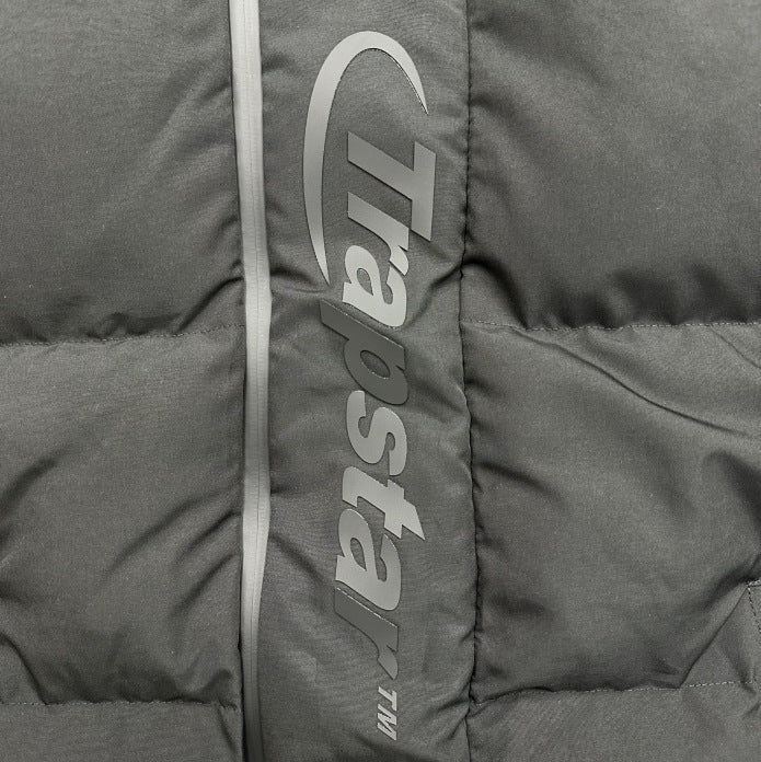 Trapstar Winter New All Black Label Letter Cotton-padded Jacket Cotton-padded Clothes Simple Trendy Brand Couple's Casual All-match Jacket