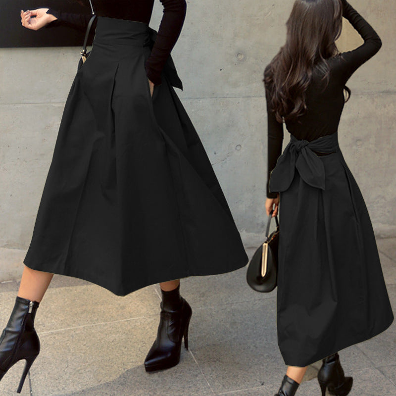 Skirt Spring And Autumn A- Line Umbrella Skirt