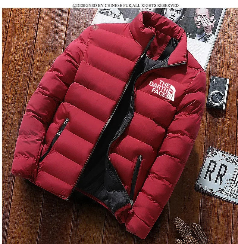 Korean Style Cotton-padded Jacket Winter Cotton-padded Coat Men's Coat Korean-style Slim-fit Mid-length Trendy Casual Thickened Down Jacket Warm