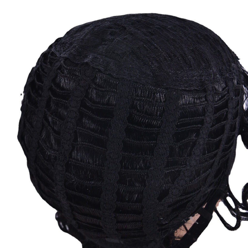 Nina Short Black Curly Hair Silky Lace Front