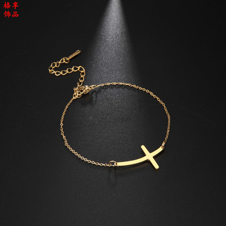 Cross Stainless Steel Bracelet