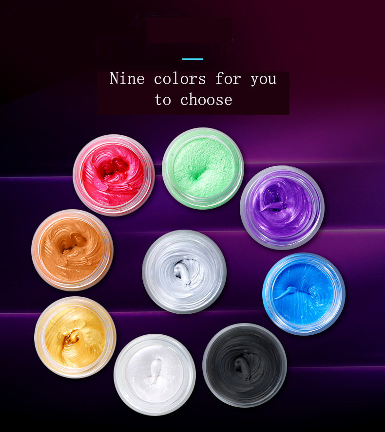 Disposable hair color cream